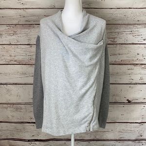 Zenergy Chicos Zip Sweater Gray Knitted Arms 2
